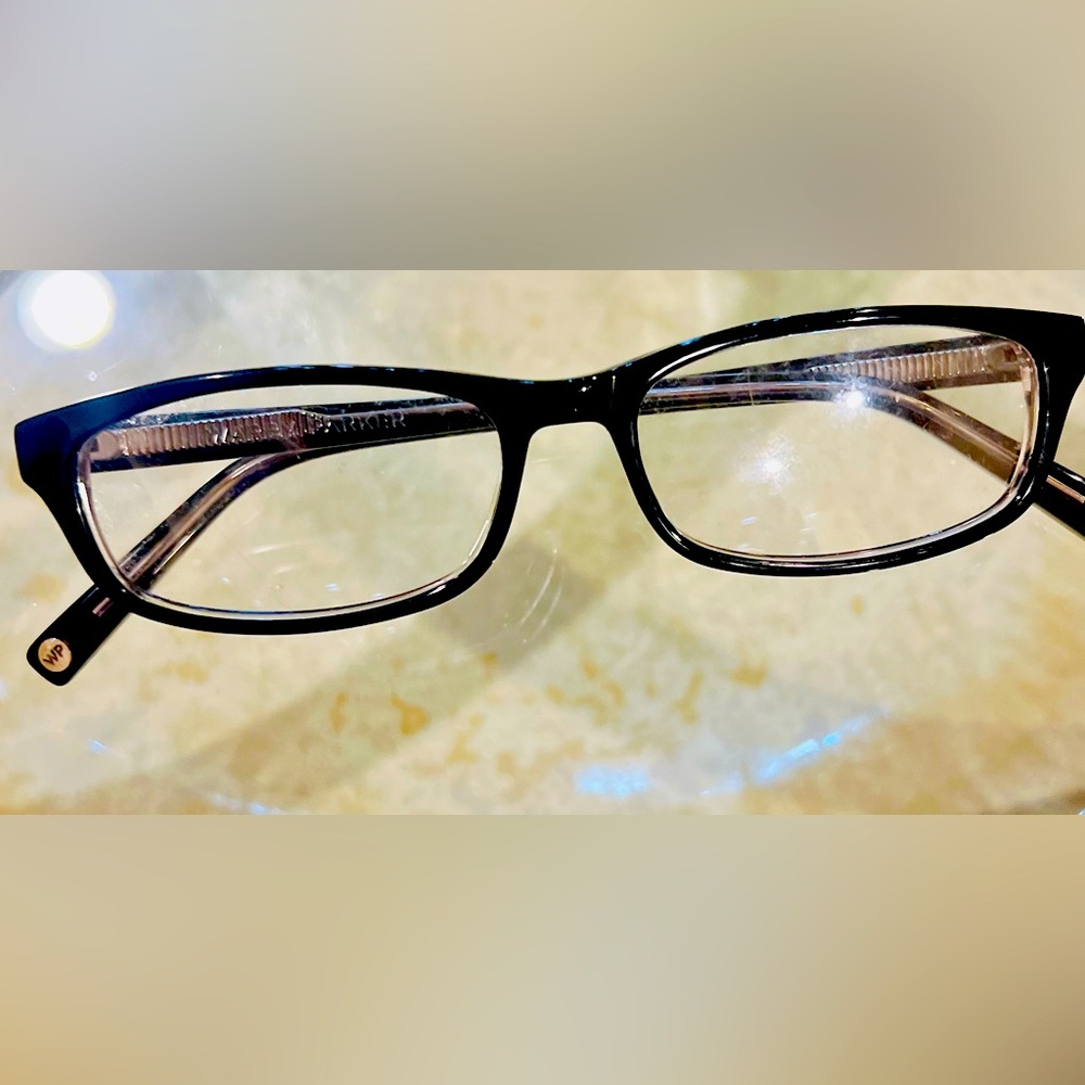 Warby Parker Chic Nedwin frames black.